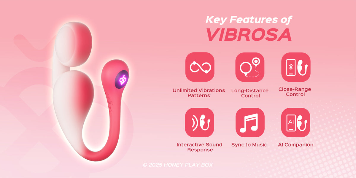 HoneyPlayBox Vibrosa dual-ball vibrator with LED light tail