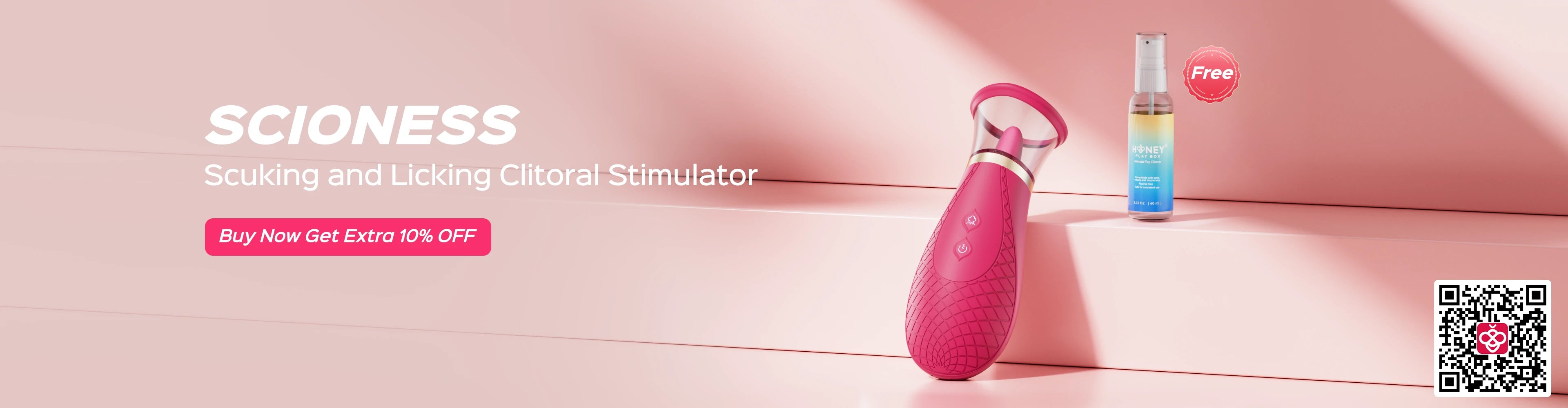 SCIONESS, best  sucking and licking clitoral stimulator for women by Honey Play Box