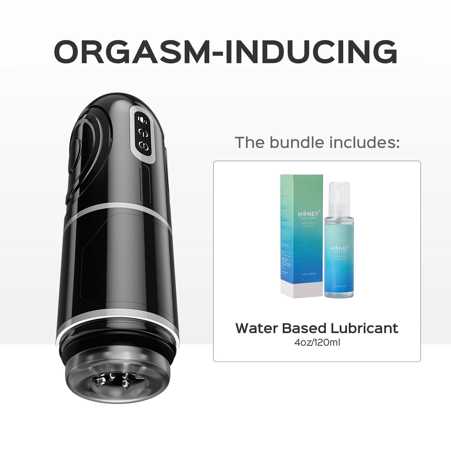 AALAM Hands Free Automatic Male Masturbator with Vibrating Penis Sleeve - Honey Play Box Official