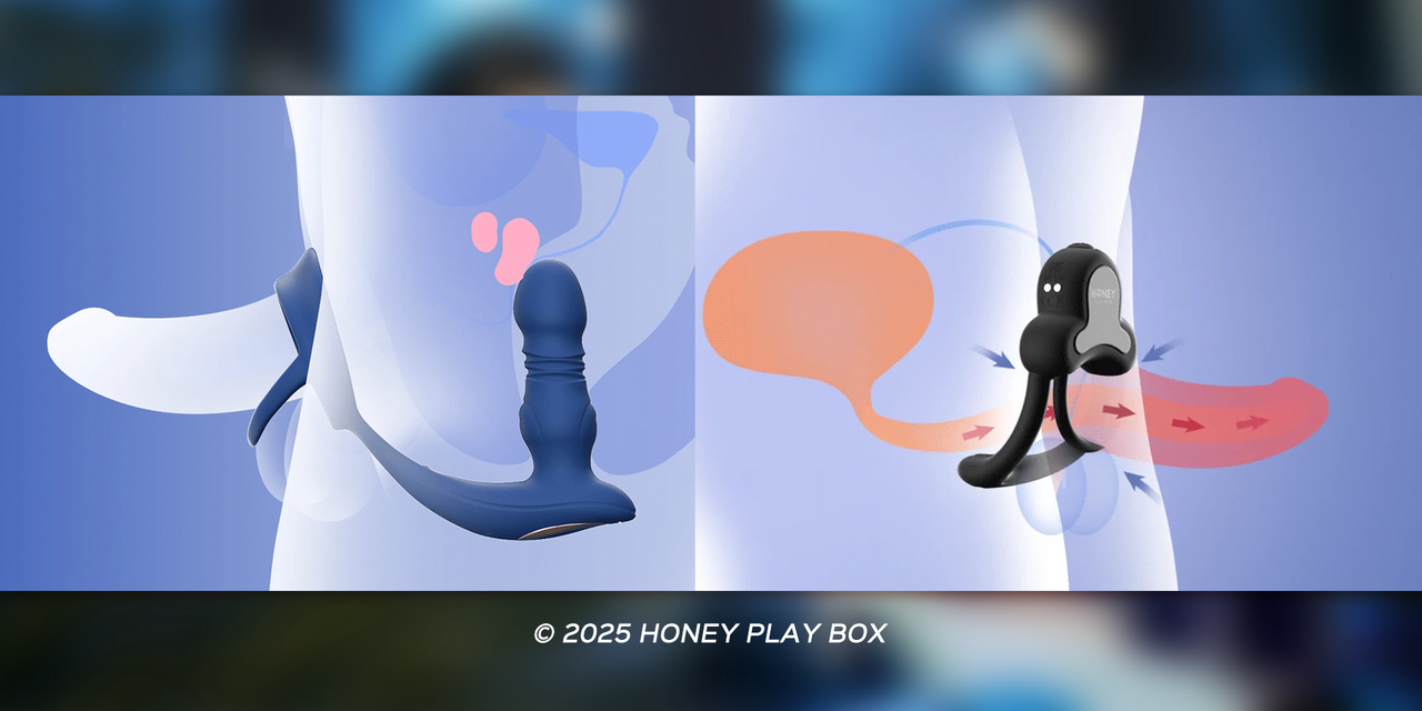 anal vibrator with cock ring honey play box