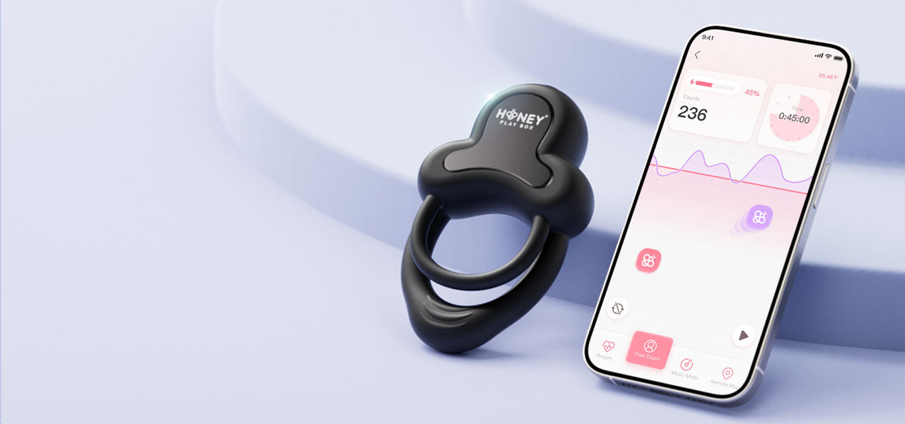 Honey Play Box couple sex toy anello ring with remote app