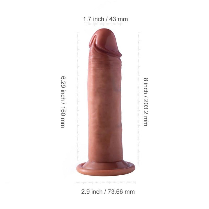 BILLY 8 Inch Realistic Suction Cup Dildo - Honey Play Box Official
