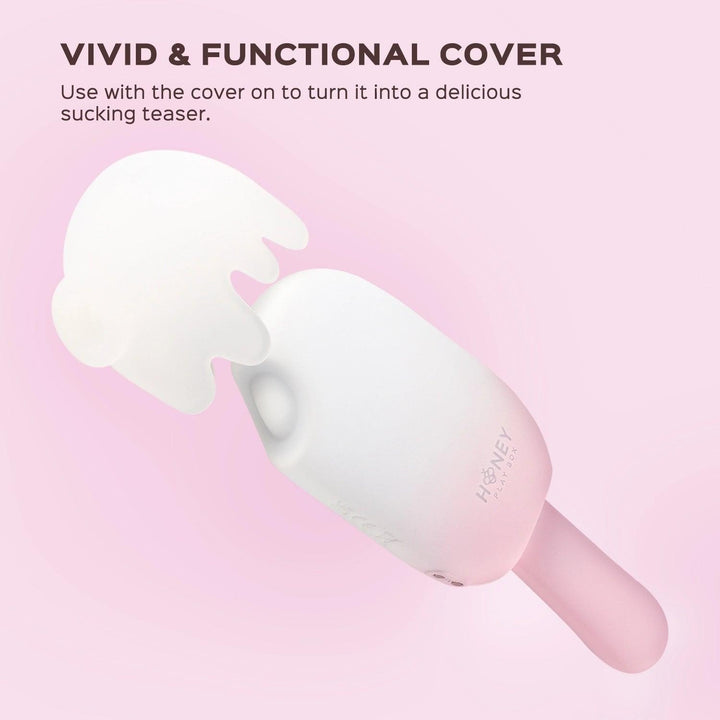 BITE ME Sucking Tapping & Vibrating Cream Pop Clit Stimulator - Honey Play Box Official