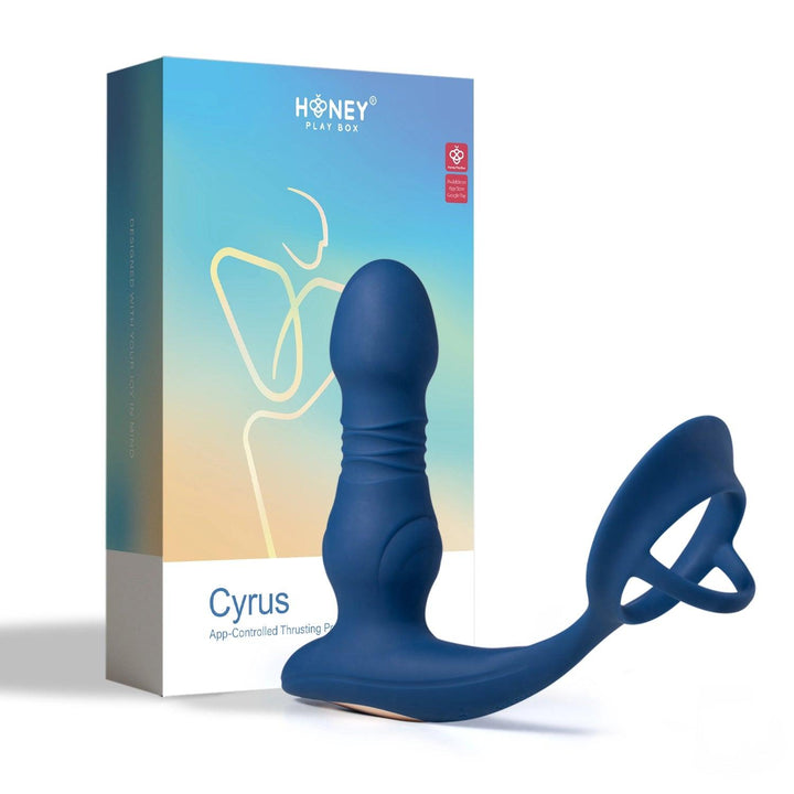 Cyrus prostate massager with cock ring