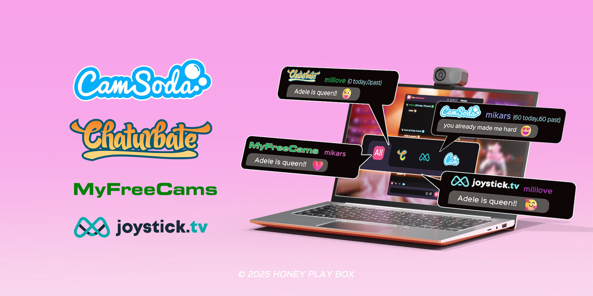 Honey Play box strategic partner Vibe-connect for top cam models to earn more