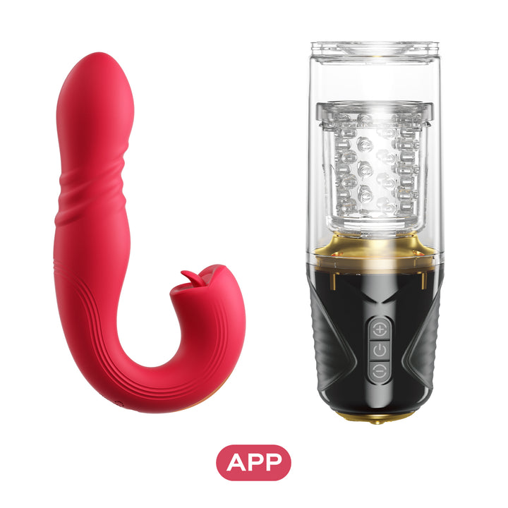 joi thrust 2 g spot vibrator gale thrusting male masturbator set