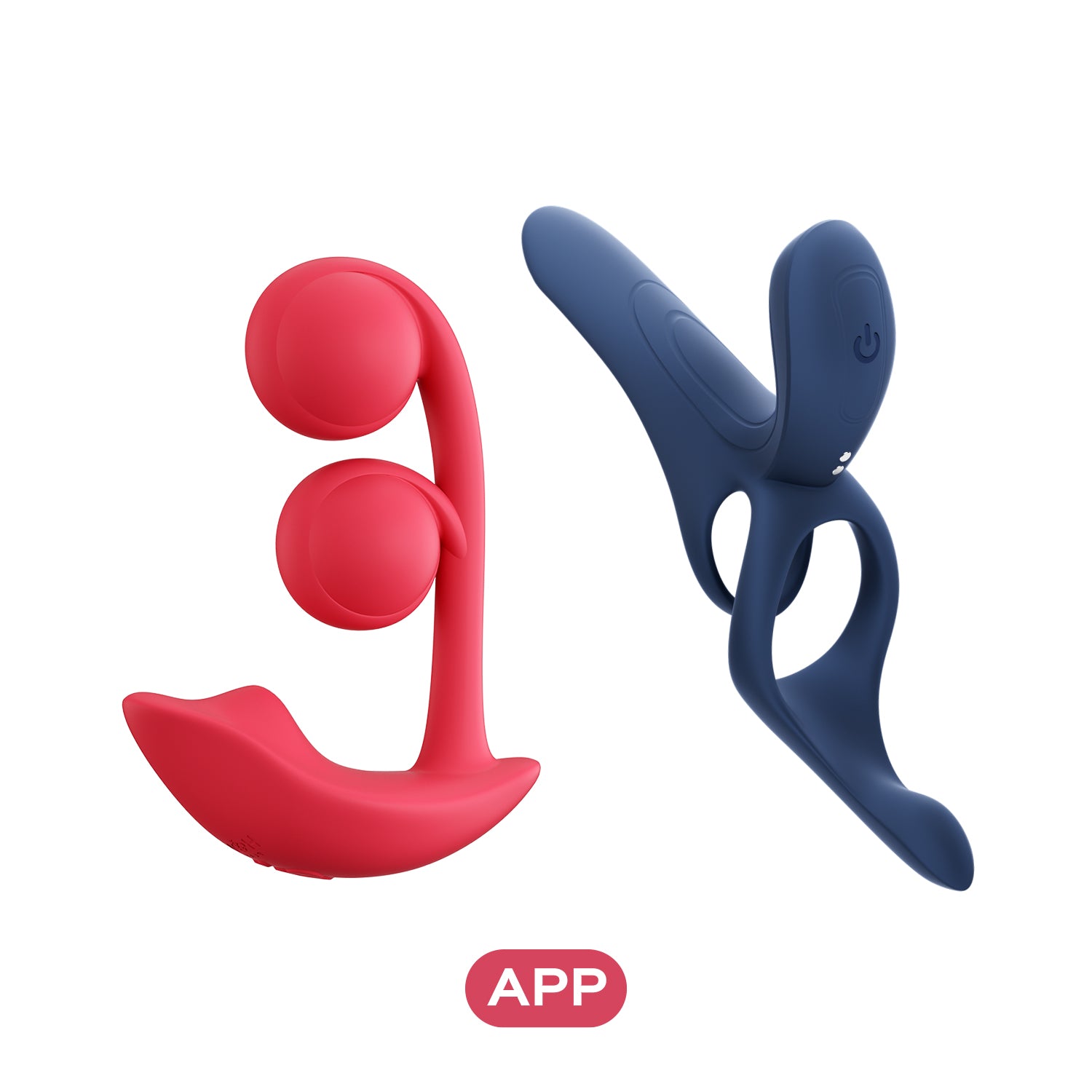 MELODY Wearable Duet Clit & G-Spot Vibrator pleasure duo Blue Fox couple sex toy by Honey Play Box