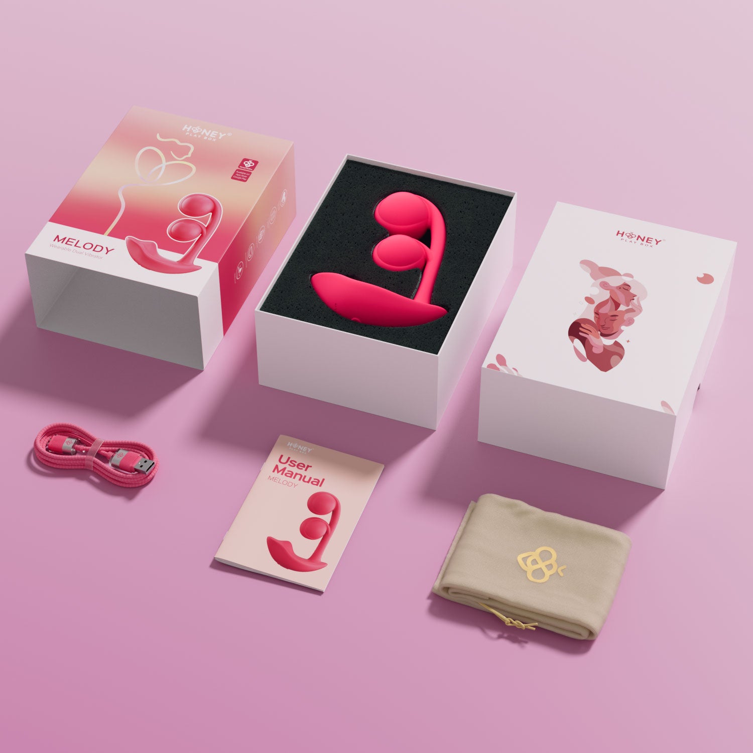 Melody discreet packaging- Best g-spot vibrator for women by Honey Play Box