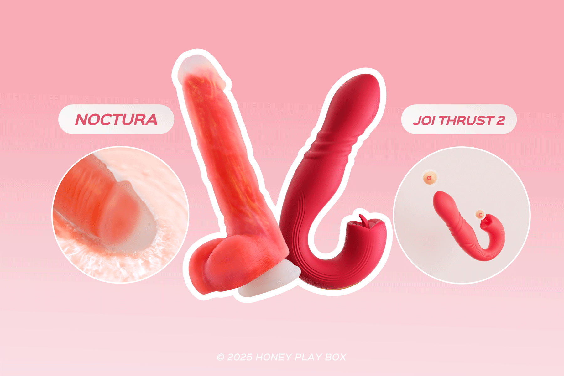 Honey Play Box Noctura App-controlled Thrusting silicone dildo