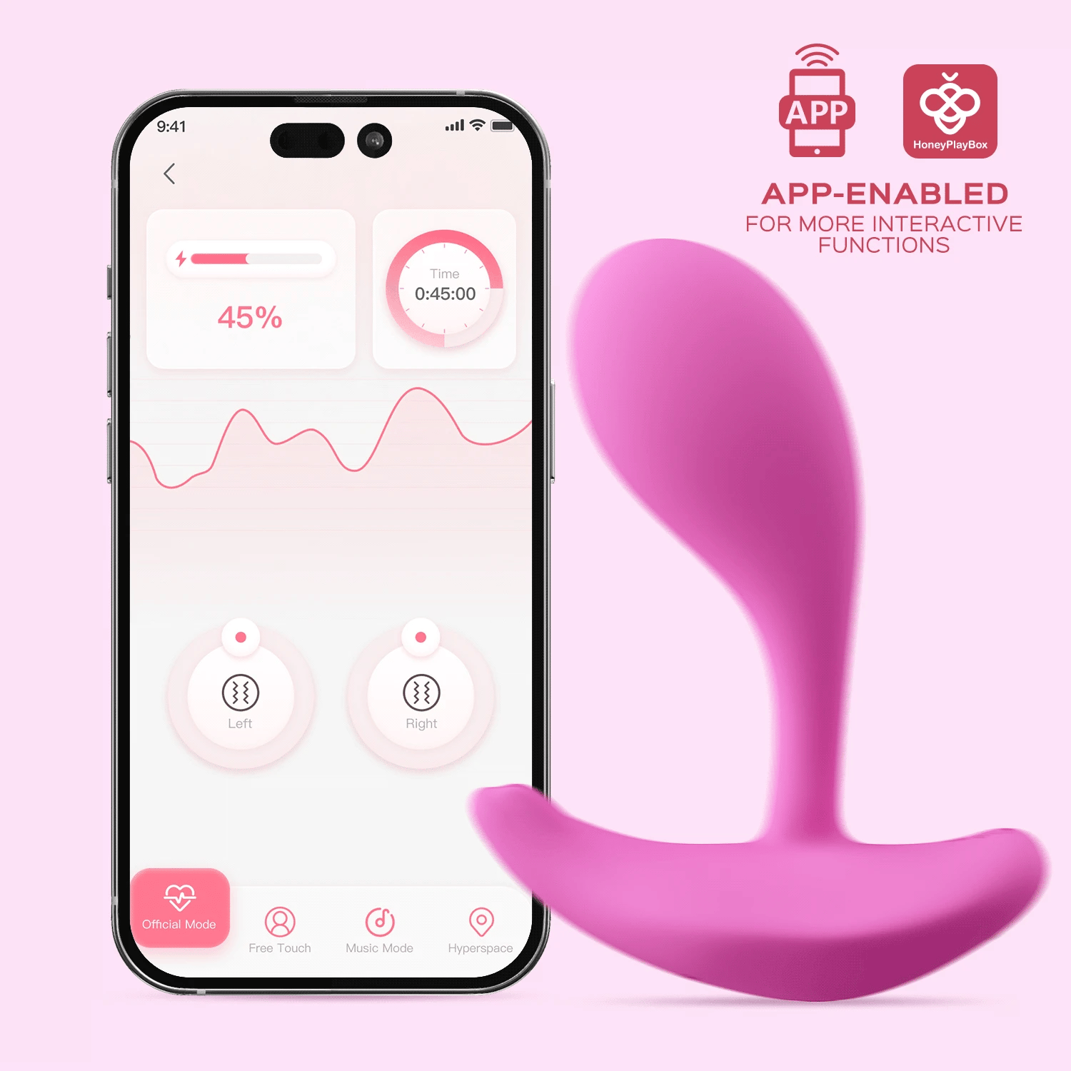OLY 2 Pressure Sensing APP-enabled Wearable Clit & G Spot Vibrator - Honey Play Box Official