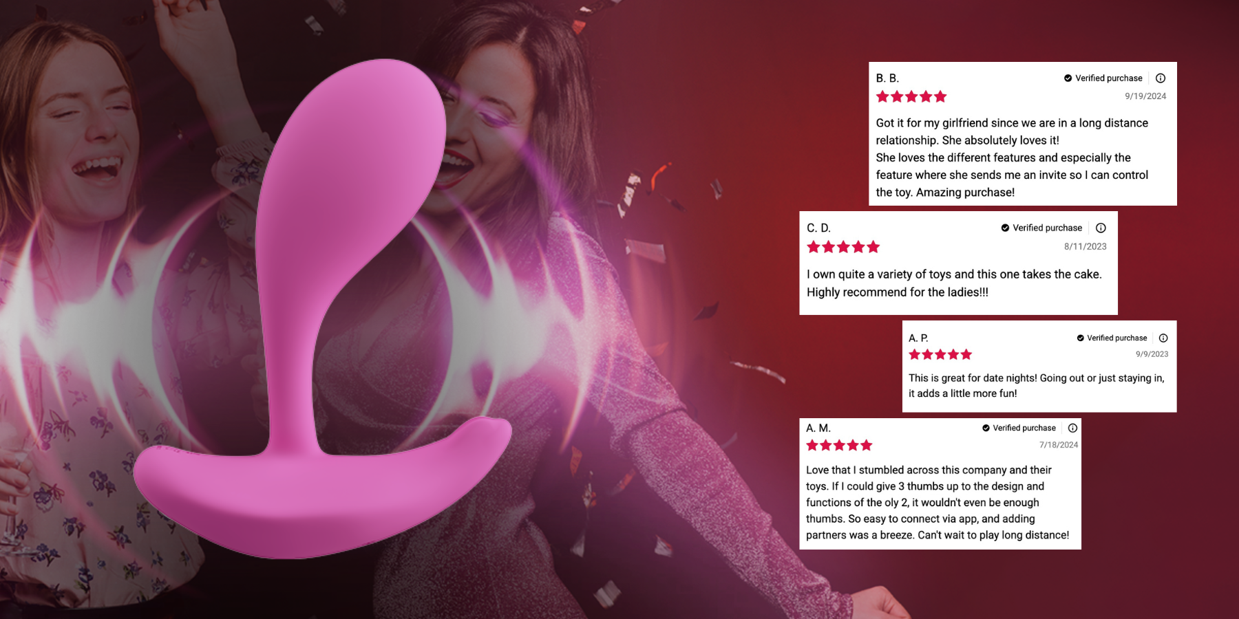 oly 2 wearable vibrator with pressure sensor by honey play box