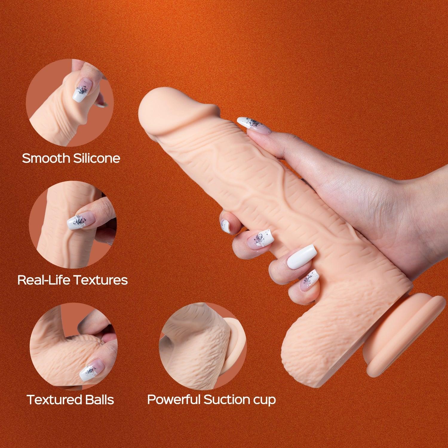 PAXTON App Controlled 8.5 Inch Realistic Vibrating Penetrator Suction Cup Dildo - Honey Play Box Official