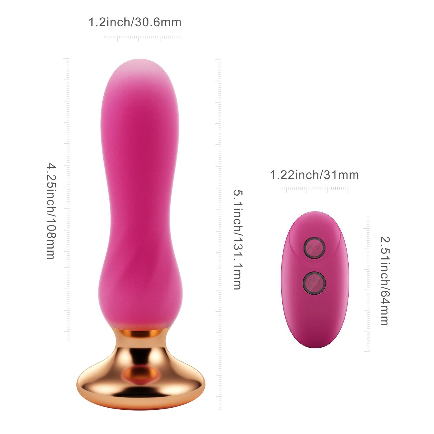 Pink Holic Butt Plug with Remote