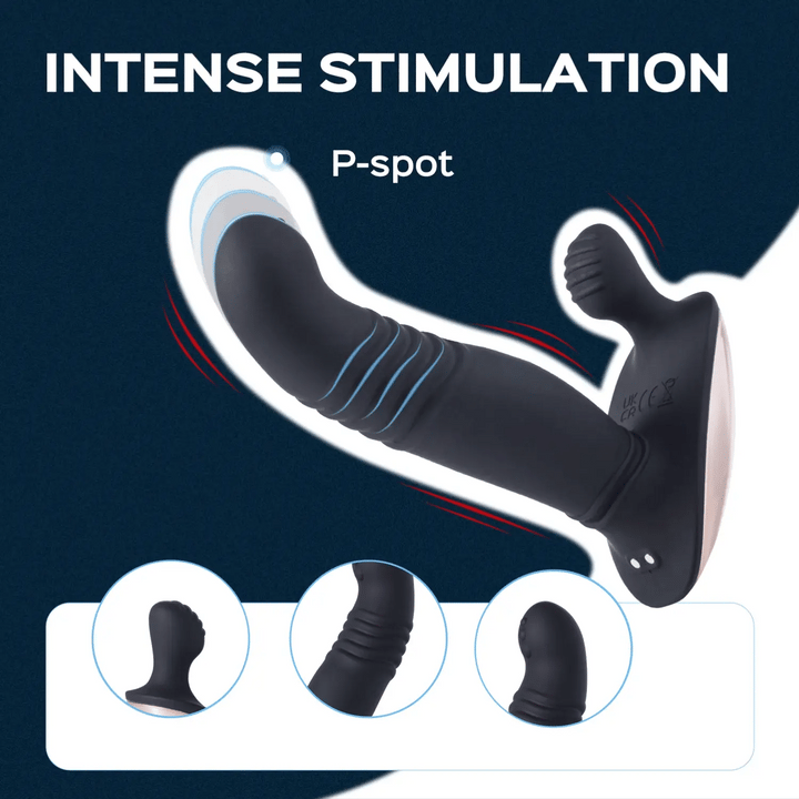 ROYAL Remote Controlled Vibrating Perineum Stimulator Thrusting Prostate Massager - Honey Play Box Official