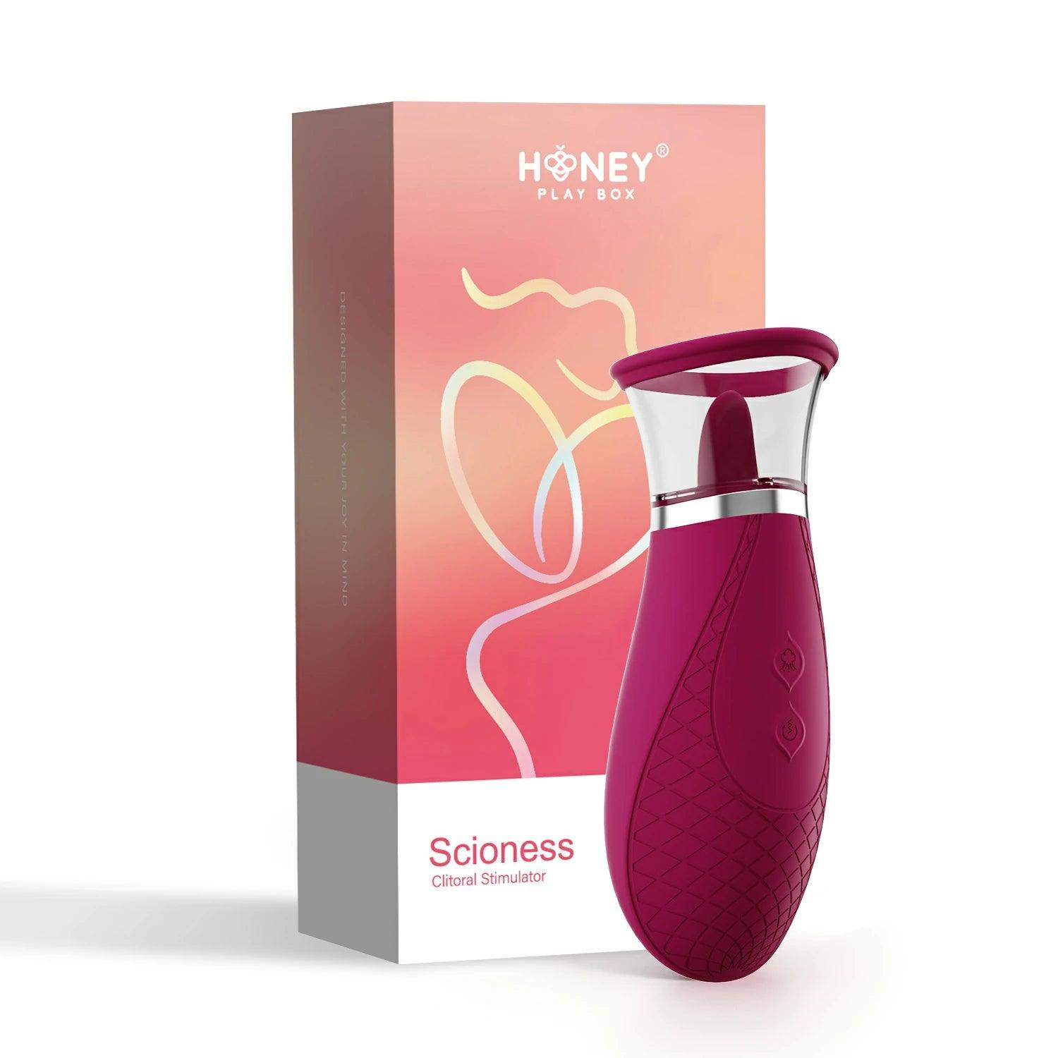 SCIONESS Sucking and Licking Clitoral Stimulator - Honey Play Box Official