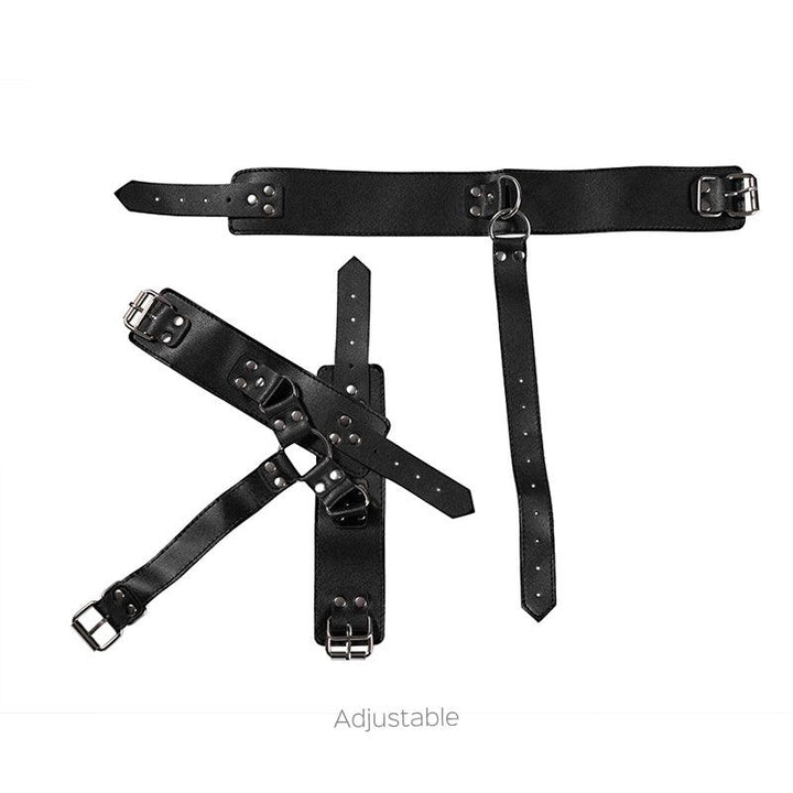 SLAVE Faux Leather Neck to Wrist Restraint  - Honey Play Box Official