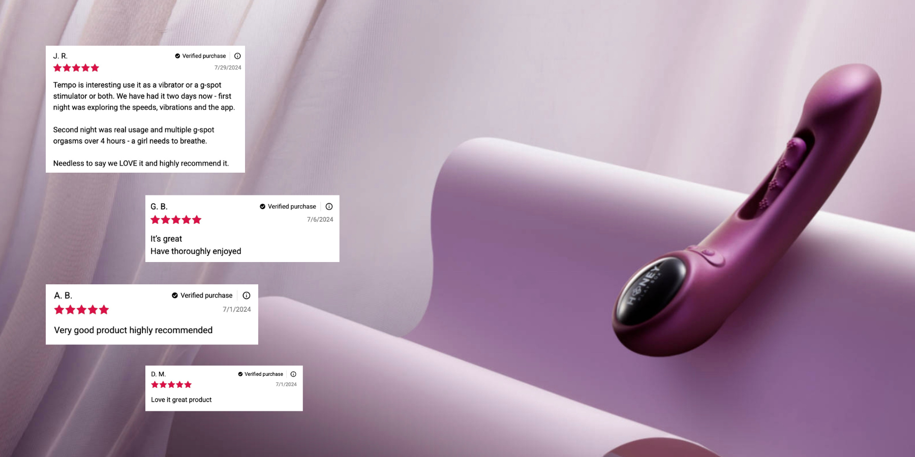 tempo app-controlled vibrator by honey play box