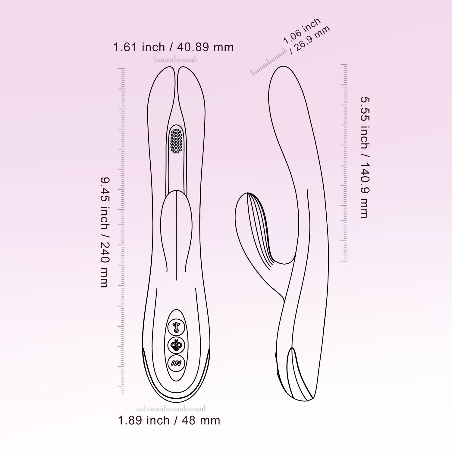 HoneyPlayBox Terri female sex toy designed for dual G-spot and clitoral stimulation