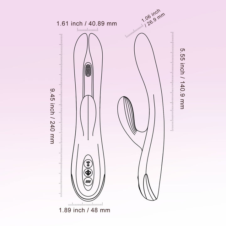 HoneyPlayBox Terri female sex toy designed for dual G-spot and clitoral stimulation