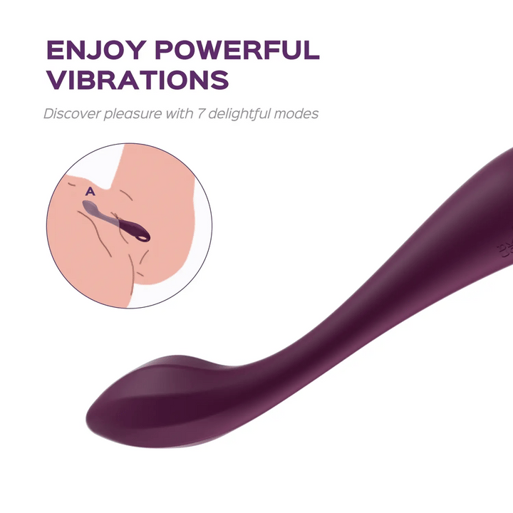 VIBETAIL Slim Curved G-Spot Vibrator - Honey Play Box Official