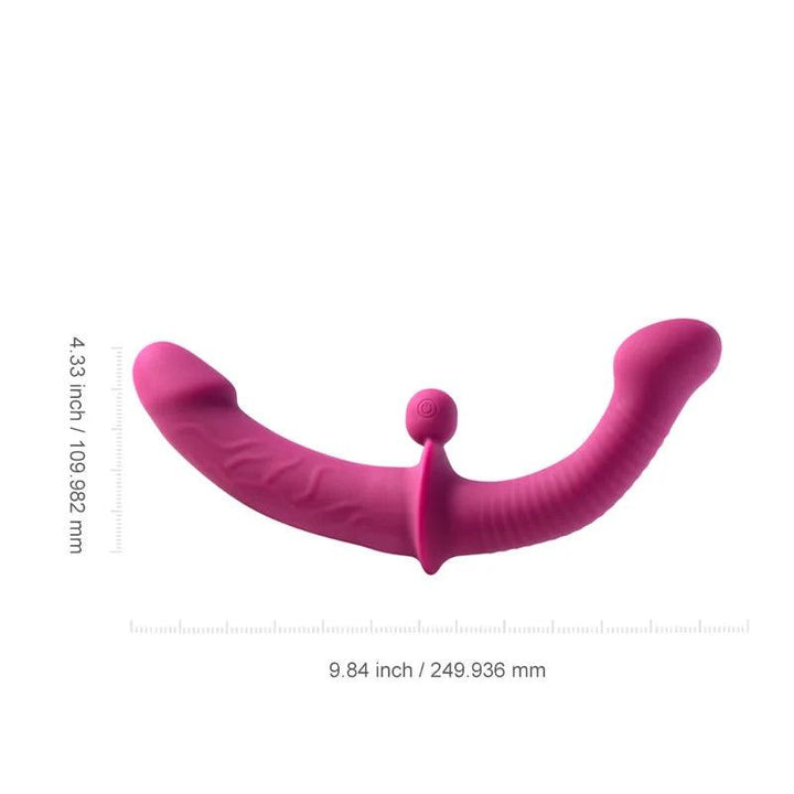 Wyrm - 10 Inch Double Dildo with Clit Stimulator Ball - Honey Play Box Official