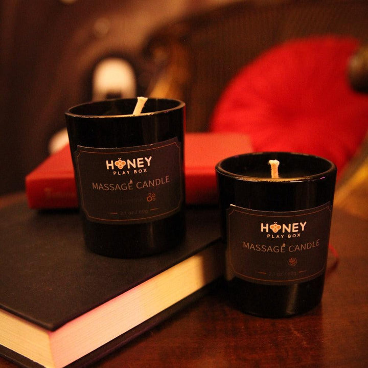 3 Fragrances Sensual  Massage Oil Candle Set - Honey Play Box