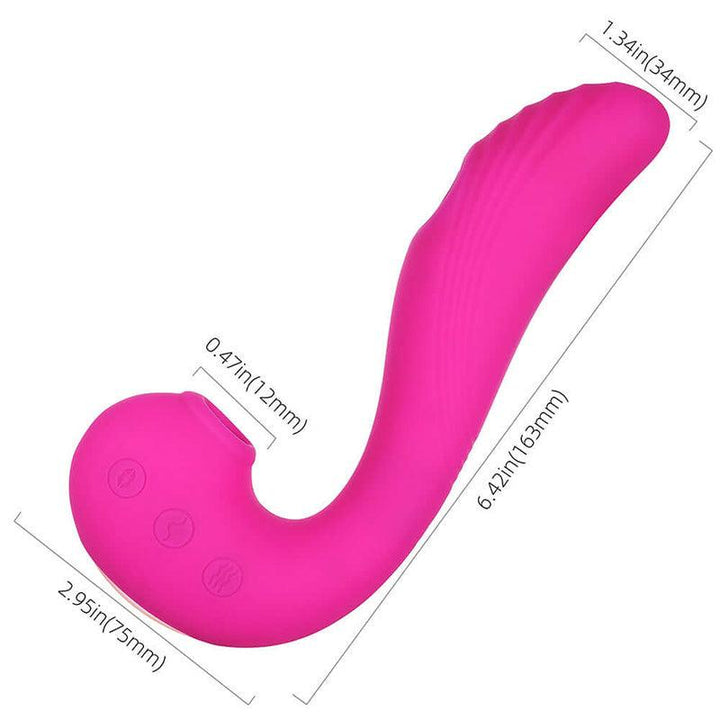 Angel - 3in1 Clitoral Sucking Licking and G Spot Vibrator - Honey Play Box