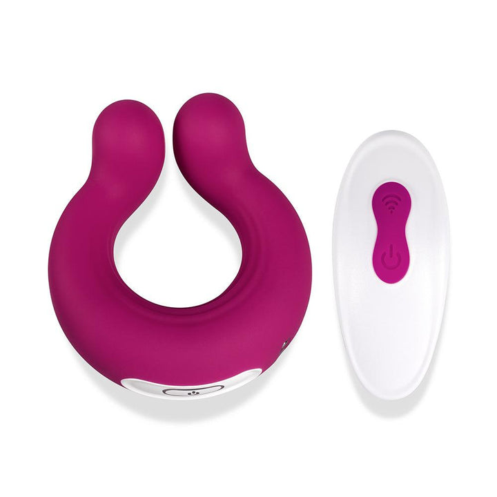 wine red couple vibrator vibrating cock ring