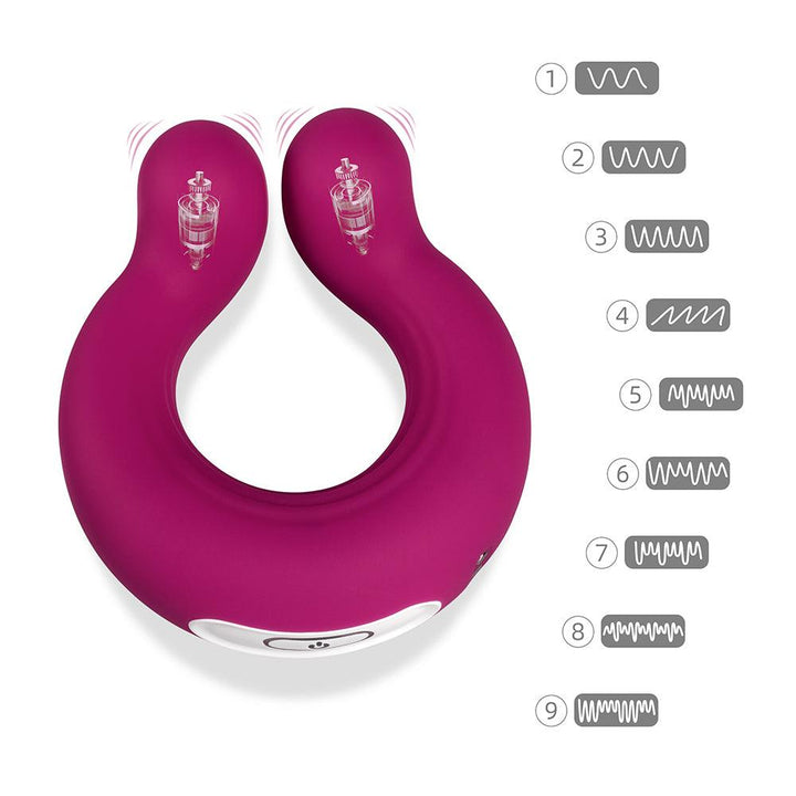 vibrating cock ring with clit vibrator