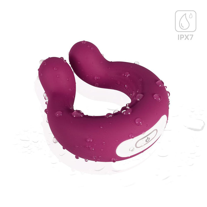 clit rubbing massager with vibrating cock ring