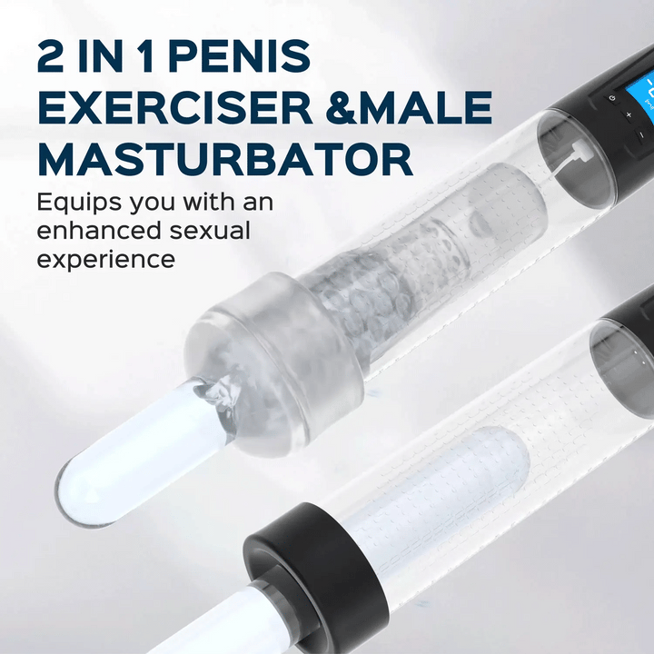 CALVIN Suction Penis Enlargement Pump Vibrating Suction Male Masturbator - Honey Play Box Official
