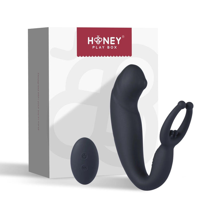 DEMON Anal Vibrator & Vibrating Cock Ring - Honey Play Box Official