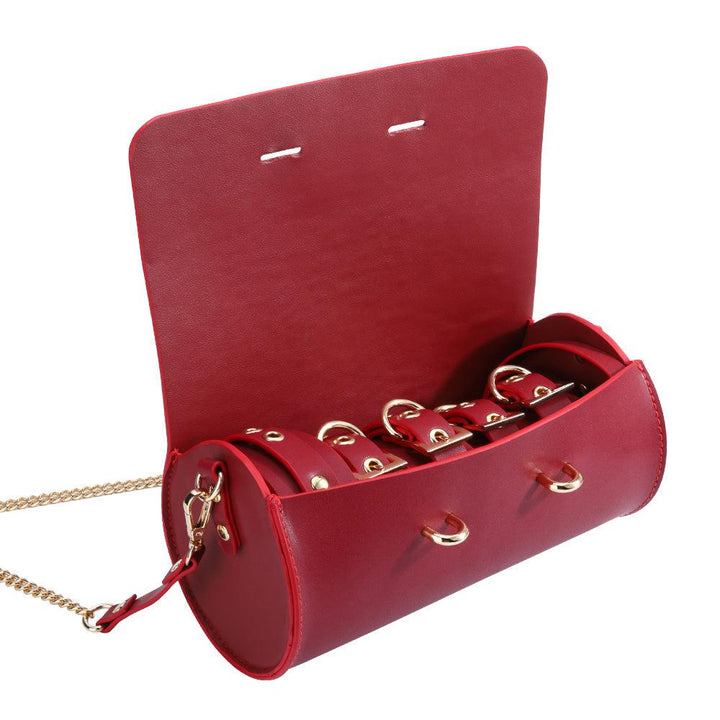 Federico - Luxurious Restraint Kit Genuine Leather - Honey Play Box
