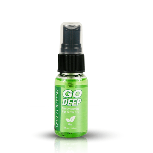 Go Deep Oral Sex Spray - Mint 1 fl. oz. - Honey Play Box