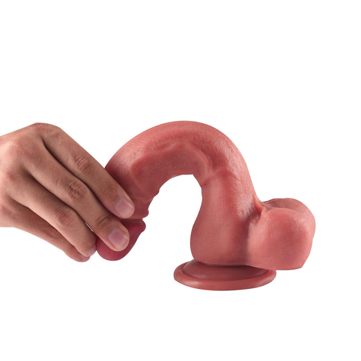 Japos - Realistic Silicone Suction Dildo 6 Inch - Honey Play Box
