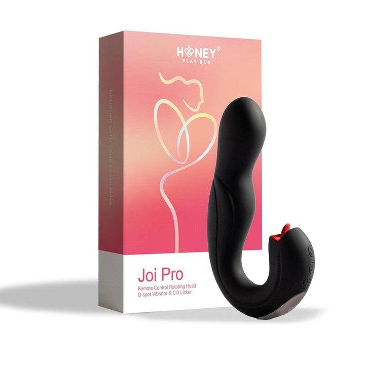 JOI PRO Remote Control Rotating Head G-spot Vibrator & Clit Licker  - Honey Play Box Official