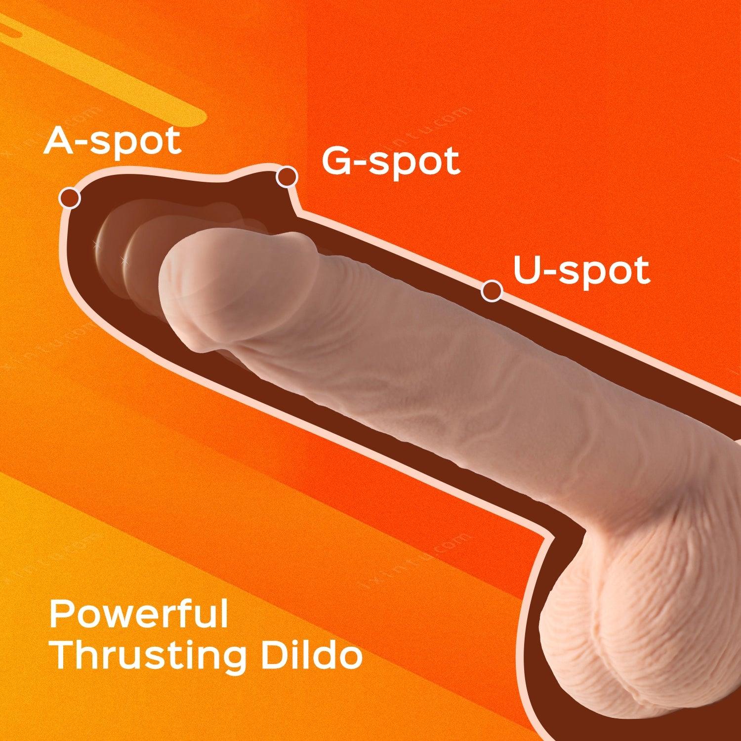 KENZO App-controlled Realistic Thrusting Dildo With Suction Cup 9.5 Inch - Honey Play Box Official