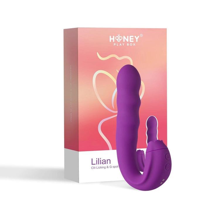 LILIAN G Spot Vibrator With Rotating Head & Tongue Vibrator - Honey Play Box Official