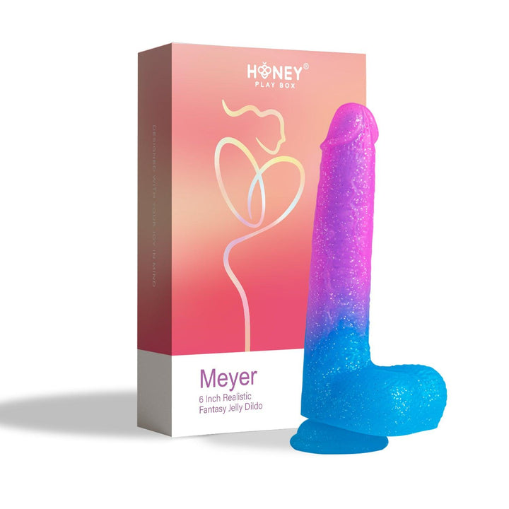 Meyer - 6 Inch Realistic Fantasy Jelly Dildo  - Honey Play Box