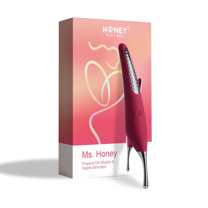 Ms. Honey - Pinpoint Clit Vibrator & Nipple Stimulator - Honey Play Box