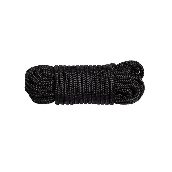 Nylon Bondage Rope Tying 16 ft - Black - Honey Play Box