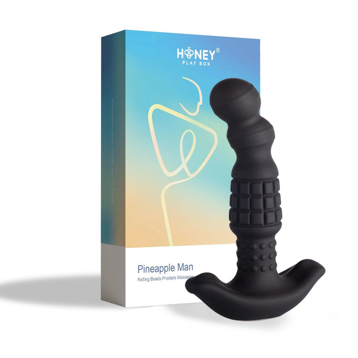 PINEAPPLE MAN Rolling Bead Vibrating Prostate Massager - Honey Play Box Official