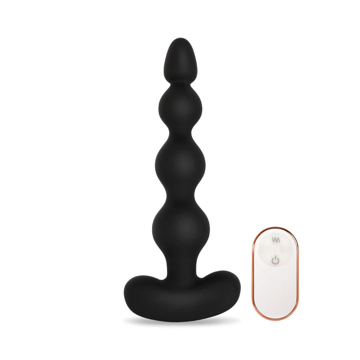 vibrating anal bead butt plug remote