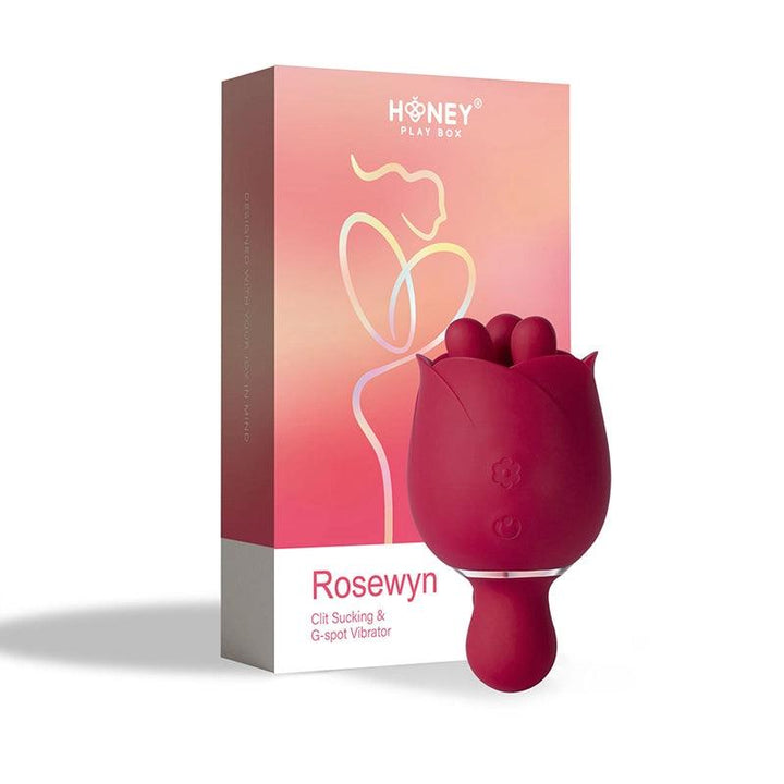 Rosewyn - Rotating Rose Toy Vibrator & Pinpoint Stimulator - Honey Play Box Official