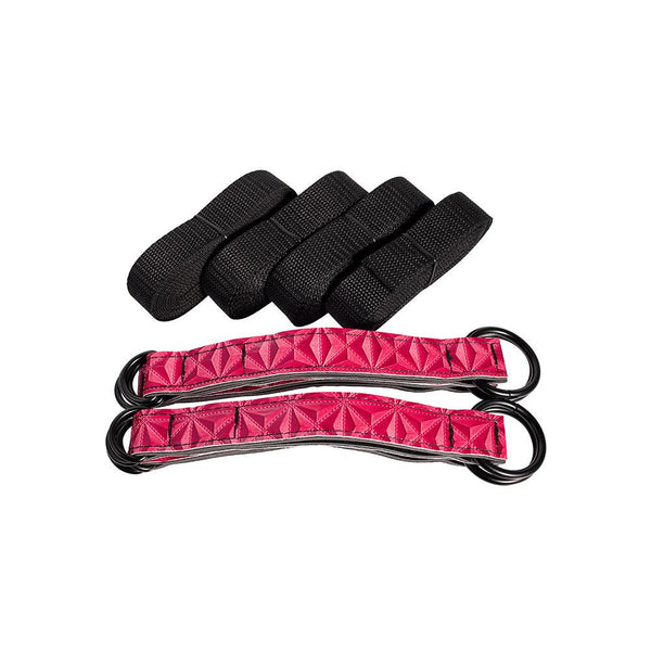 Strap Me Down - Bed Restraints Kit - Pink - Honey Play Box