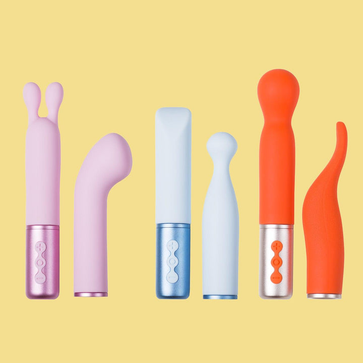 The Naughty Collection - Interchangeable Heads Vibrator - Honey Play Box